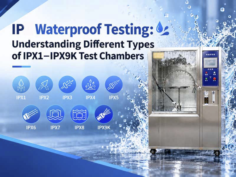 IP防水测试：了解不同类型的IPX1-IPX9K测试箱